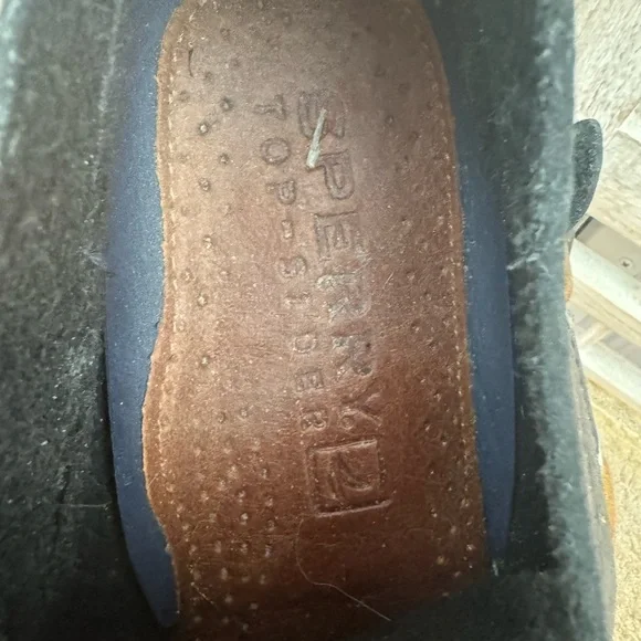 Sperry Top-Sider Black Leather Boat Shoes Lace Up Casual Size 10 - Picture 4 of 8